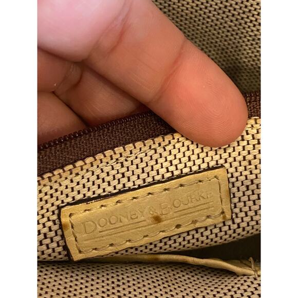 Vintage Dooney & Bourke Ostrich Domed Purse Satchel Bag - Picture 14 of 16